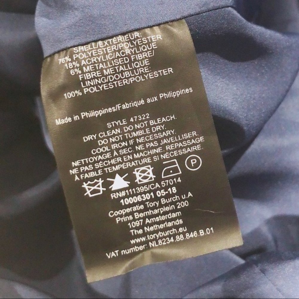 Tory Burch Jacquard Dress, Floral Mini Cocktail Party Size 8, New with Tag $698 - Picture 14 of 16